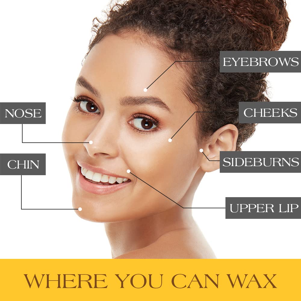 GiGi All Purpose Hard Wax is ideal for hair removal on various facial areas, ensuring smooth skin. Verified by CuratCart.
