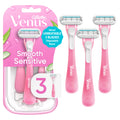 Gillette Venus Sensitive Razors - Front Packaging & Bottle View | genuine imported stock available in India at Curat Cart