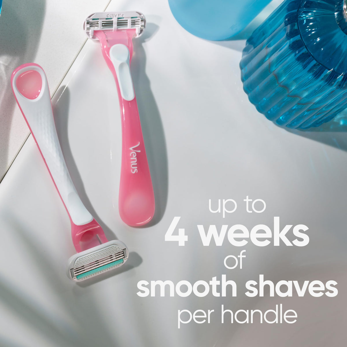 Gillette Venus Sensitive Razors - Texture, Swatch & Consistency | fast dispatch across India from Curat Cart