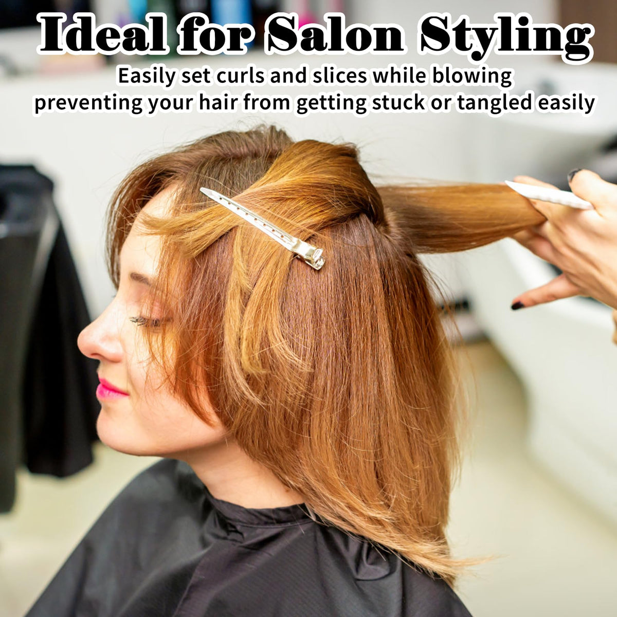 Gingbiss Duck Billed Hair Clips for easy salon styling, available at Curat Cart. 100% Authentic and perfect for tangle-free curls.