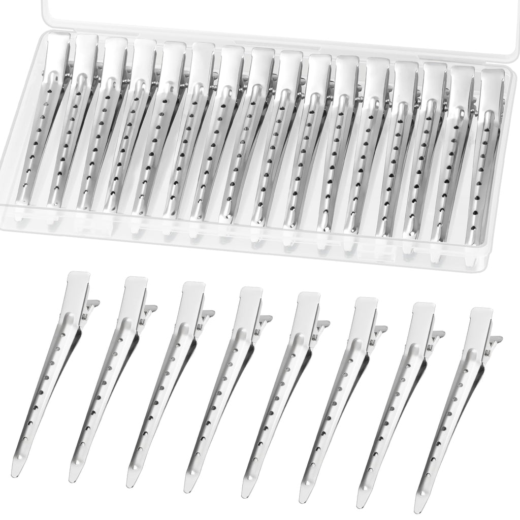 Premium imported Gingbiss Duck Billed Hair Clips in elegant case, perfect for stylish hair management. Available at Curat Cart.