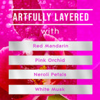 Glade Automatic Spray Refill showcases artfully layered scents like Red Mandarin and White Musk in high-quality packaging at Curat Cart.