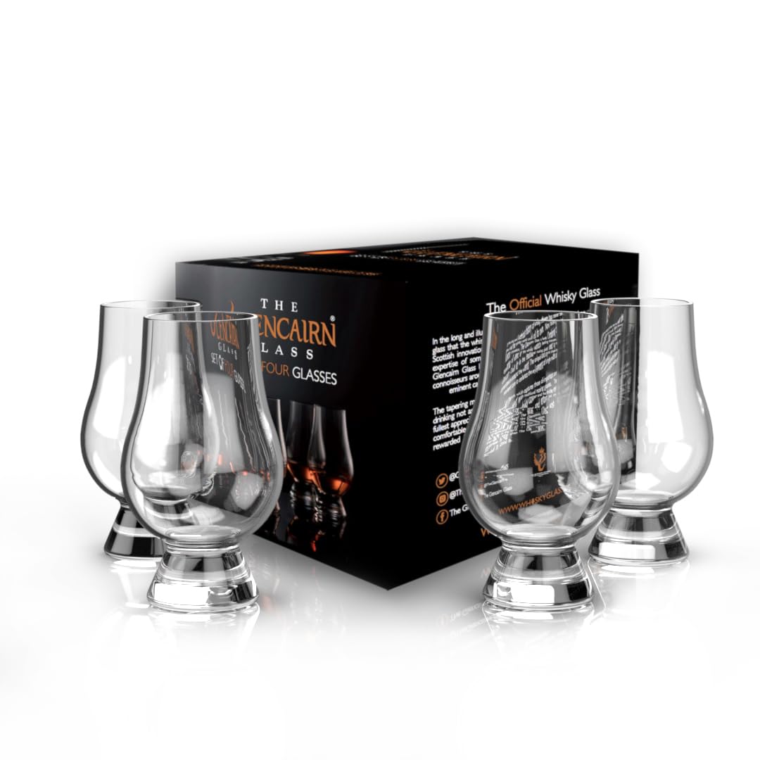 Discover the authentic Glencairn whiskey glass set of 4, perfect for connoisseurs and gifting. Enjoy genuine craftsmanship.