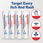 Globe Hydrocortisone Cream with Aloe in official packaging targets every itch and rash. Available at Curat Cart.
