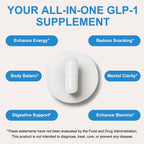 Premium GLP-1 supplement capsule in official packaging from Curat Cart offers appetite support and digestive benefits.