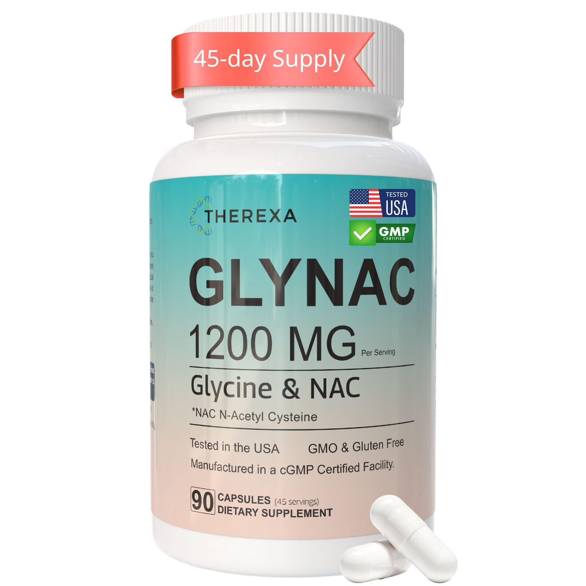 Glynac Supplement Glycine NAC, a premium import from the USA, offers 1200 MG of powerful support. Available at Curat Cart.