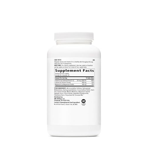 GNC Calcium Citrate Supplement bottle with detailed label. Verified by CuratCart for quality assurance.