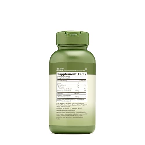 Original GNC Herbal Plus Cranberry D-Mannose supplement bottle showcasing detailed ingredient information.