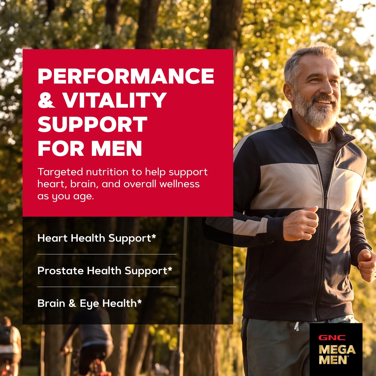 GNC Mega Men One Daily Multi offers targeted nutrition for men's heart, brain, and overall wellness. 100% Authentic, available at Curat Cart.