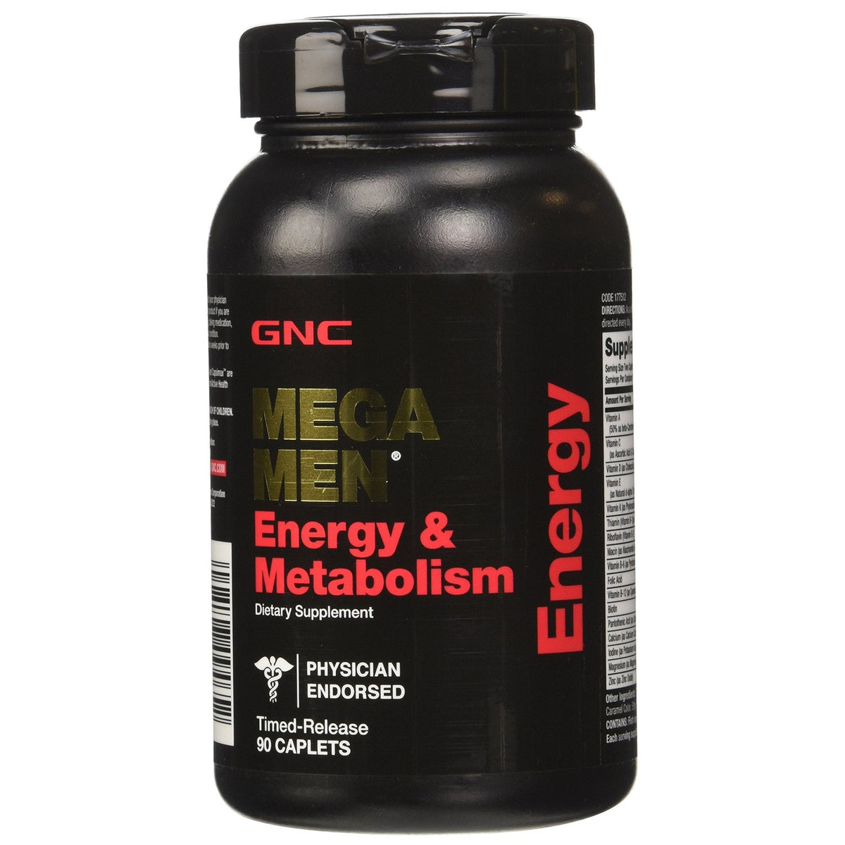 Discover the authentic GNC Mega Men Energy supplement, a physician endorsed dietary aid for energy and metabolism.