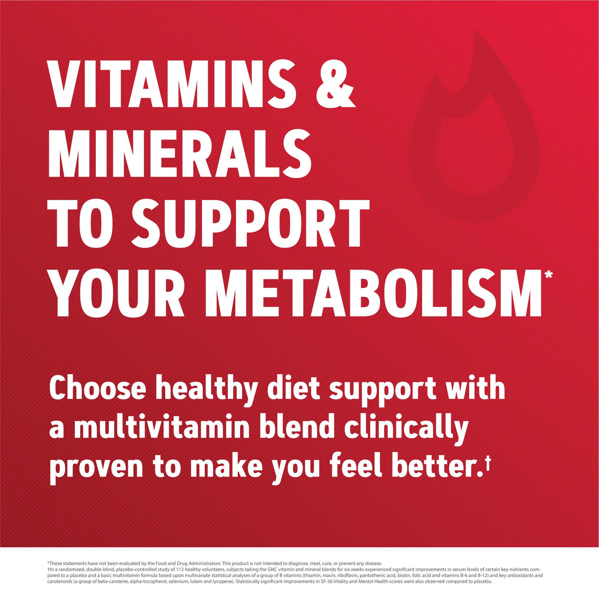 GNC Mega Men Multivitamin supports metabolism with clinically proven ingredients. Verified by CuratCart for quality assurance.