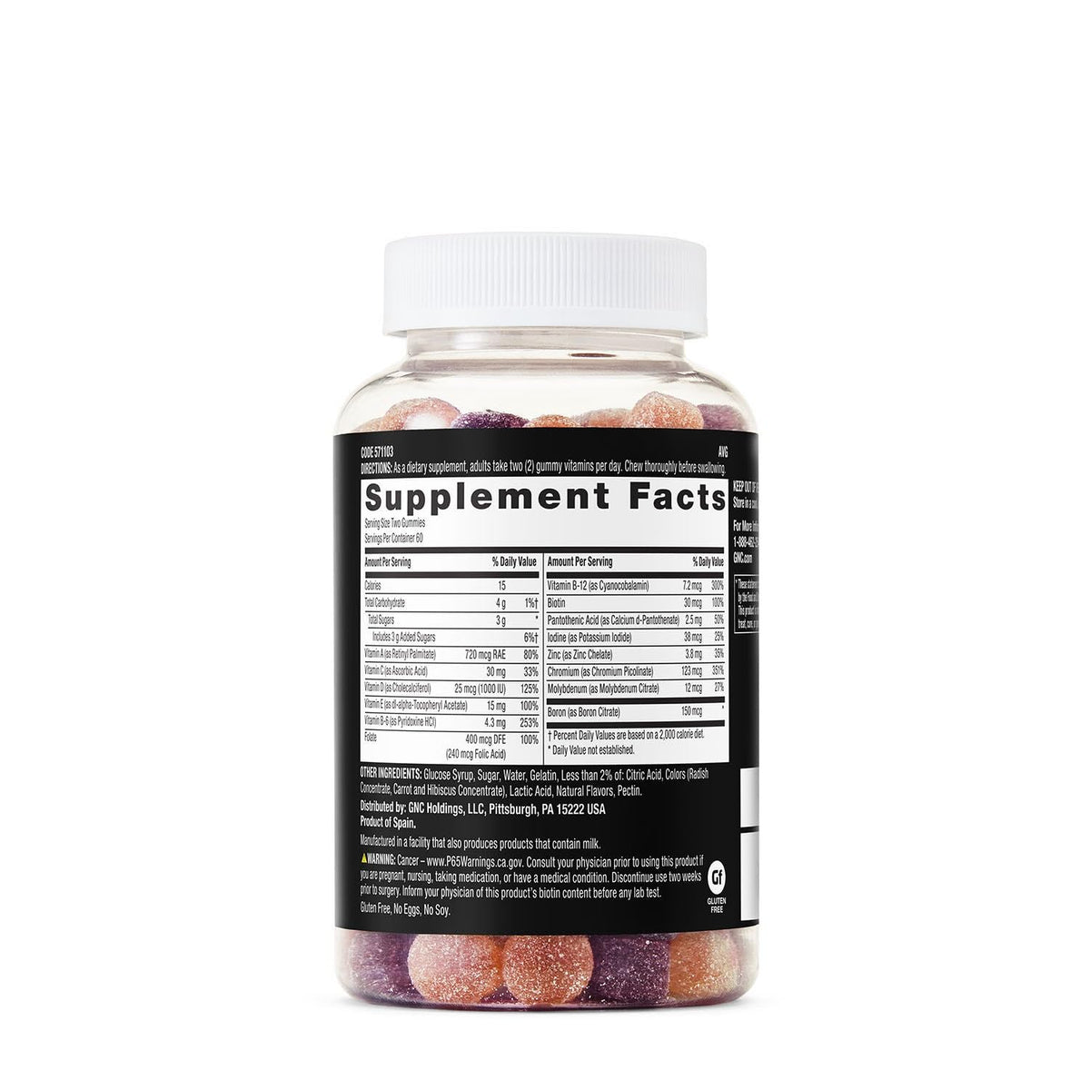 GNC Mega Men Multivitamin Gummies available in India. Order online for a healthy boost to your daily nutrition.