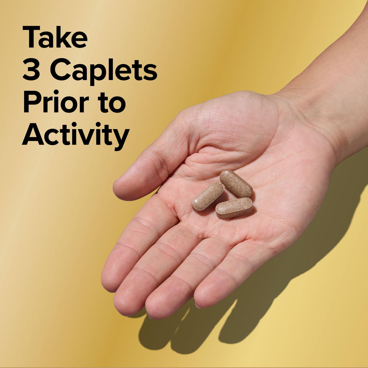 Premium imported GNC Men's Maca Man caplets, take 3 prior to activity for enhanced performance.