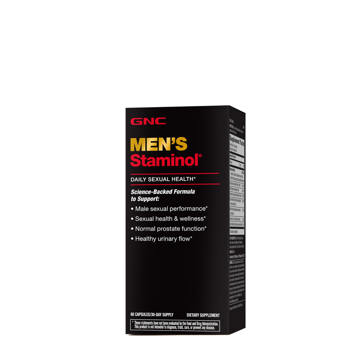 GNC Men's Staminol is an authentic supplement for male sexual health, featuring a science-backed formula for optimal performance.