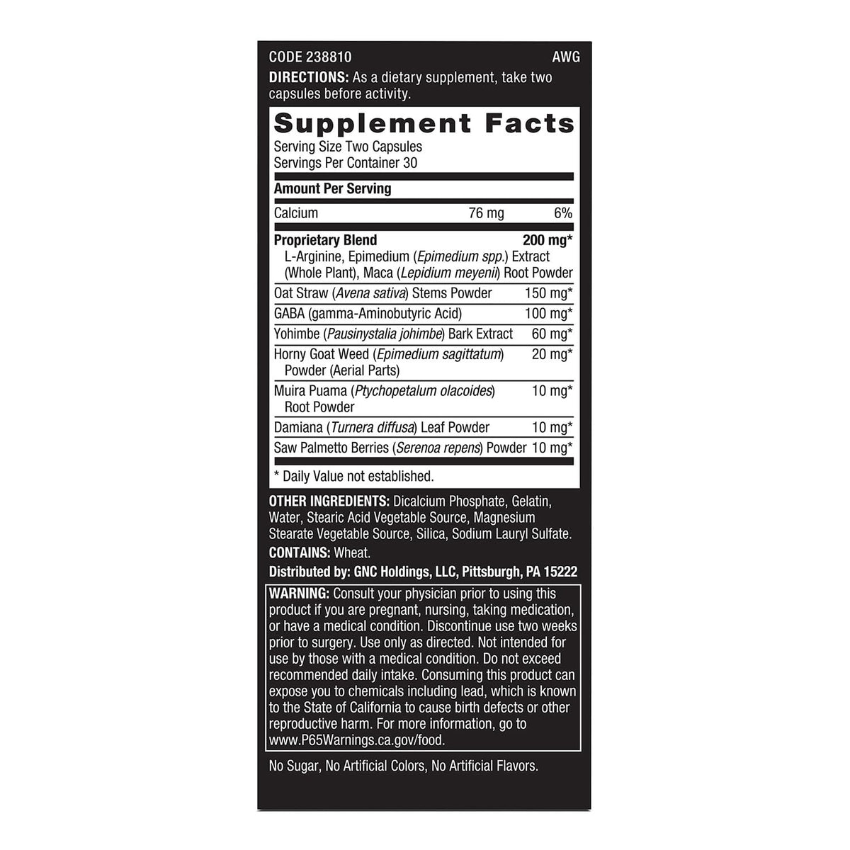 Premium imported GNC Men's Staminol, featuring key ingredients for enhanced vitality. Boost your performance naturally.