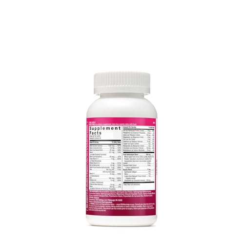 GNC Milestones Teen Multivitamin bottle back, showcasing supplement facts. Verified by CuratCart for quality assurance.