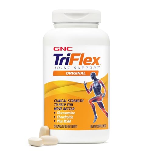 GNC TriFlex Joint Health Supplement in original packaging, featuring glucosamine and chondroitin for enhanced mobility.