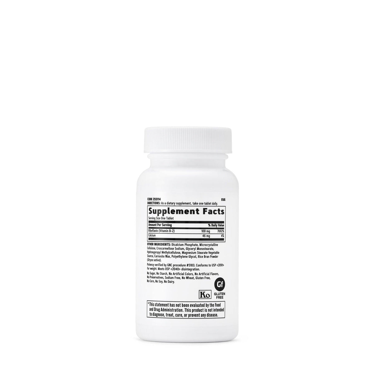 GNC Vitamin B2 Supplement 100mg, available in India. Order online for your health needs today.