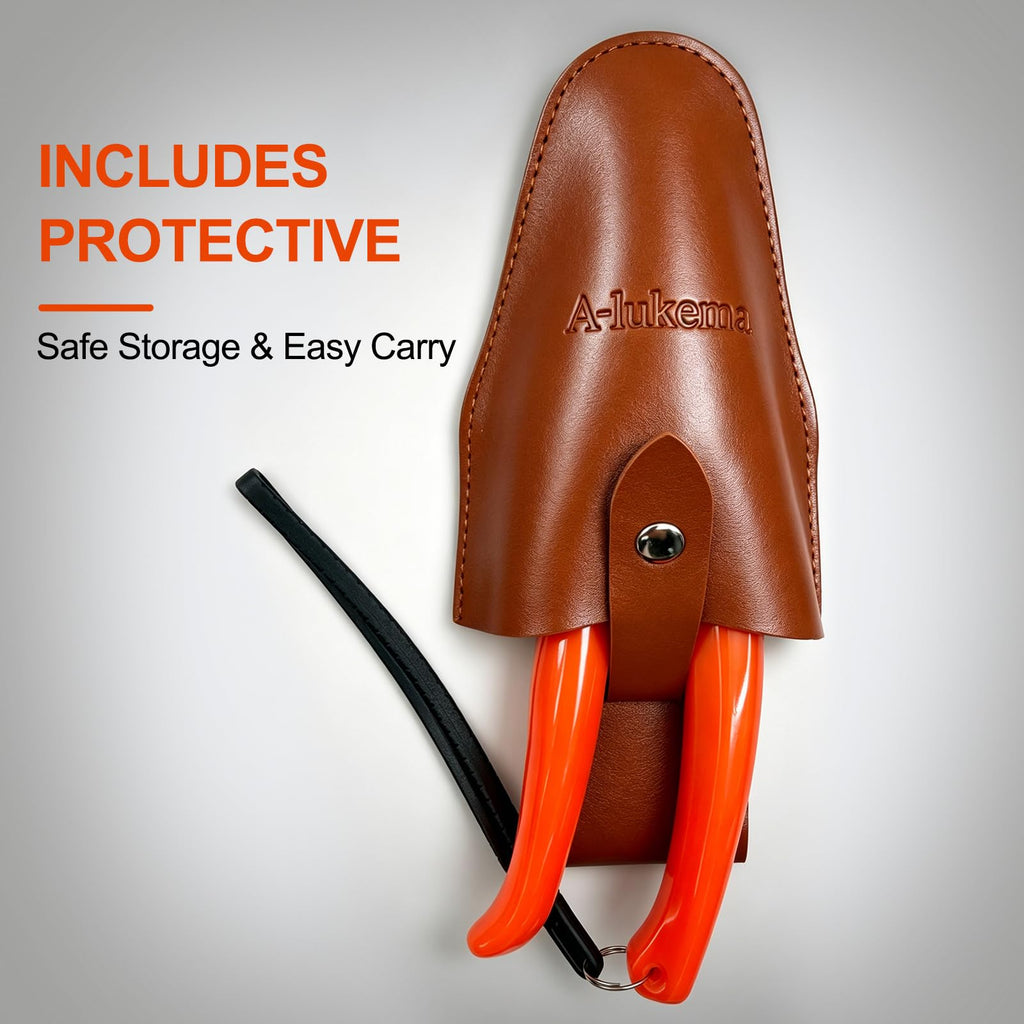 Premium Goat Sheep Hoof Trimmers with protective sheath for safe storage, exclusively at Curat Cart. Perfect for easy carry.