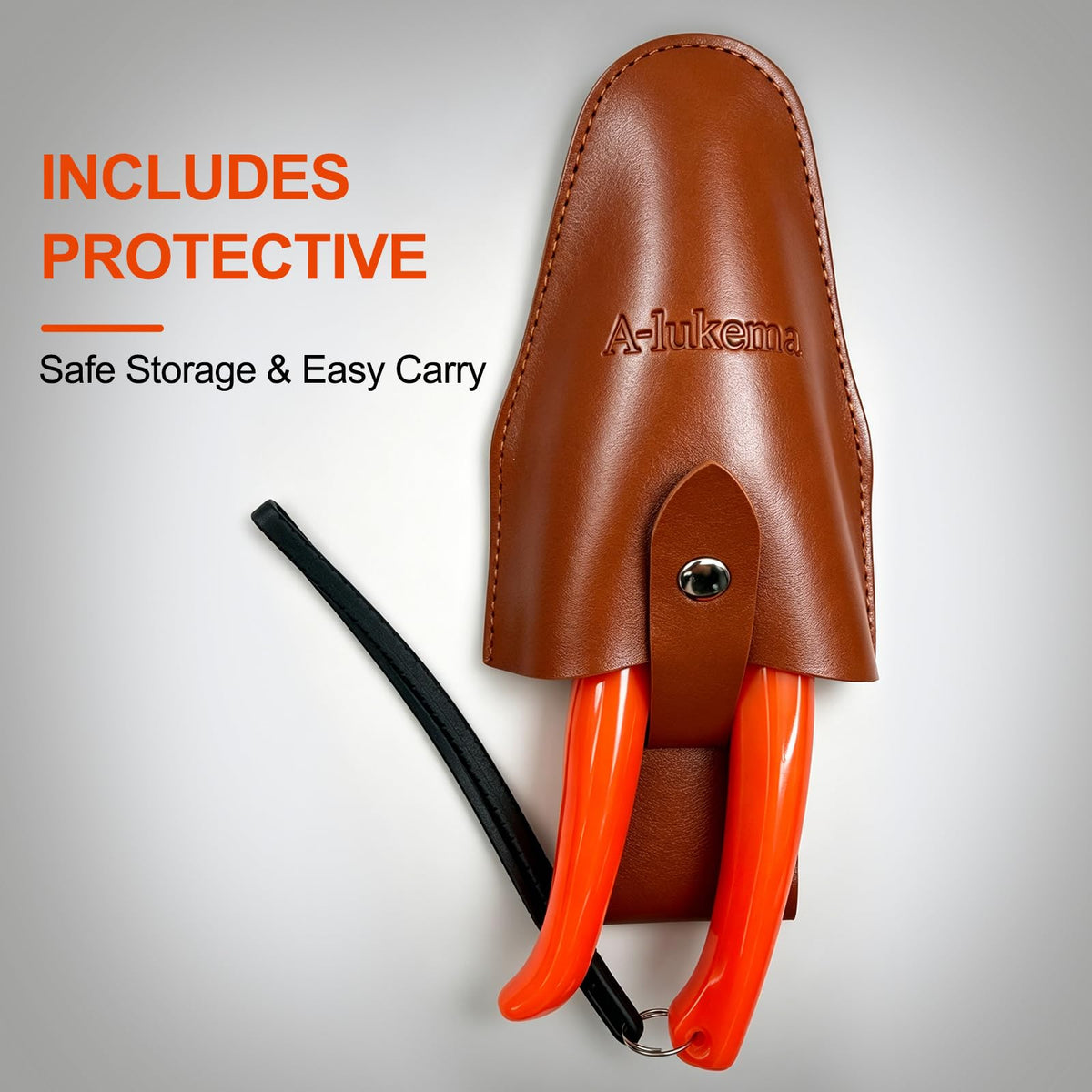 Premium Goat Sheep Hoof Trimmers with protective sheath for safe storage, exclusively at Curat Cart. Perfect for easy carry.