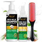 Premium imported Goiple Wig Shampoo & Spray for human and synthetic hair, available at Curat Cart. Moisturizes and detangles effortlessly.