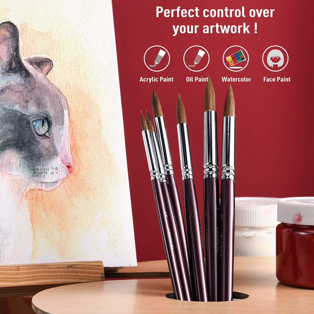 Golden Maple Watercolor Brushes Set offers perfect control for acrylic, oil, and watercolor paints. 100% Authentic, available at Curat Cart.