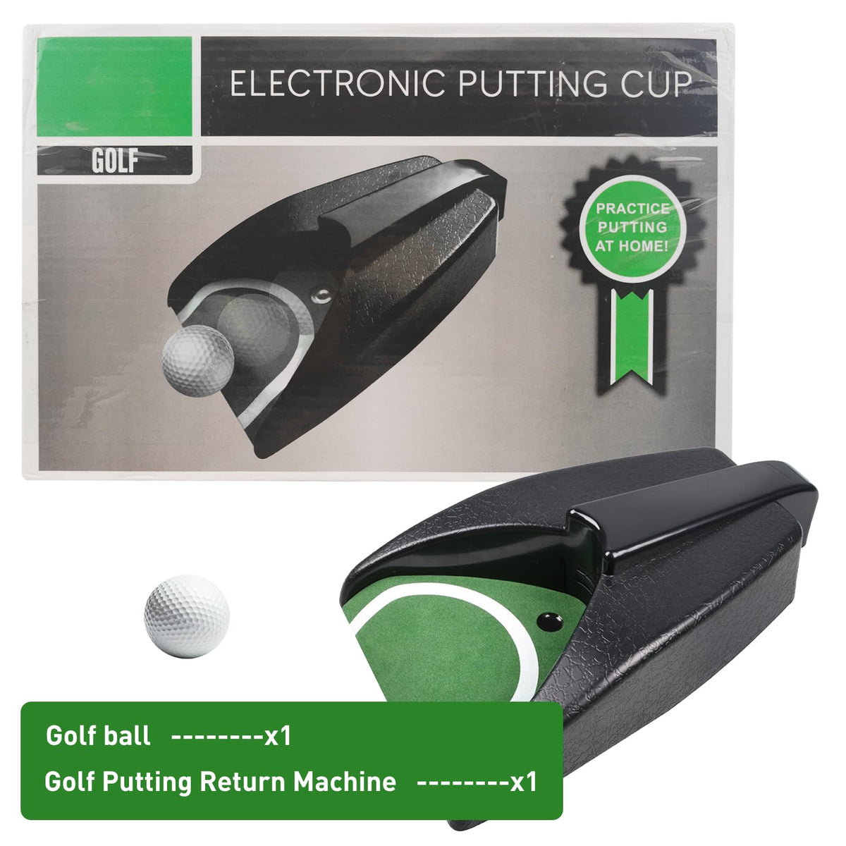 Enhance your golf skills with this premium imported Golf Ball Return Putting Unit from Curat Cart, perfect for practice at home.