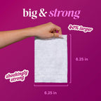 Goodwipes Flushable Wipes showcased in high-quality packaging, emphasizing strength and size. Available at Curat Cart.