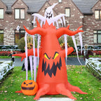 GOOSH Halloween Inflatable Tree Decorations in official packaging, perfect for festive outdoor displays. Available at Curat Cart.