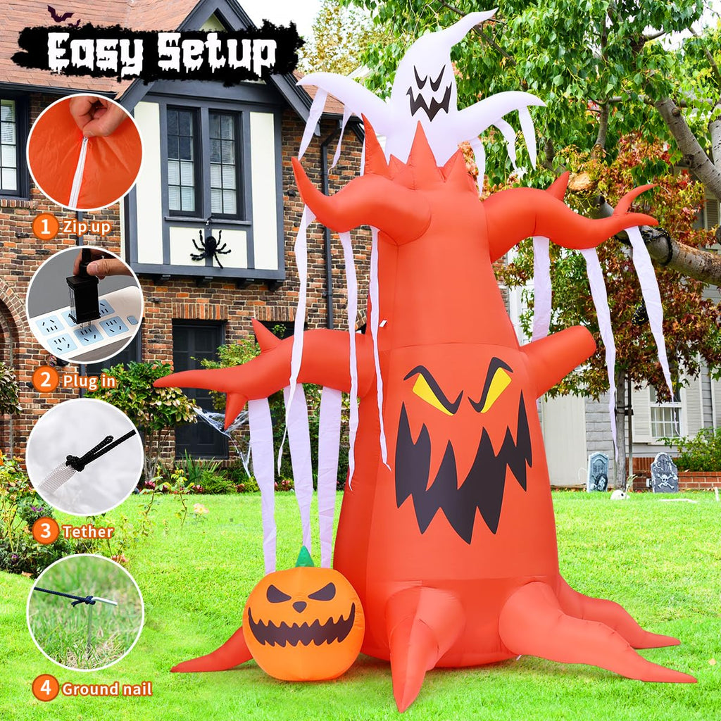 GOOSH Halloween Inflatable Tree Decorations create a spooky atmosphere for your festivities. Perfect for enhancing your Halloween decor. Available at Curat Cart.