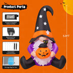 Discover the premium imported GOOSH Halloween gnome inflatable, perfect for festive decor. Available at Curat Cart.