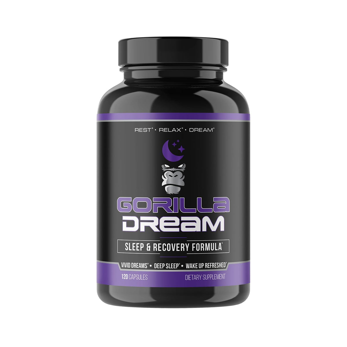 Gorilla Mind Dream Sleep Supplement, a premium import for restful sleep and recovery, available at Curat Cart.
