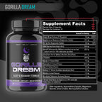 Gorilla Mind Dream sleep supplement, 100% Authentic and available in India at Curat Cart. Promotes deep sleep and recovery.