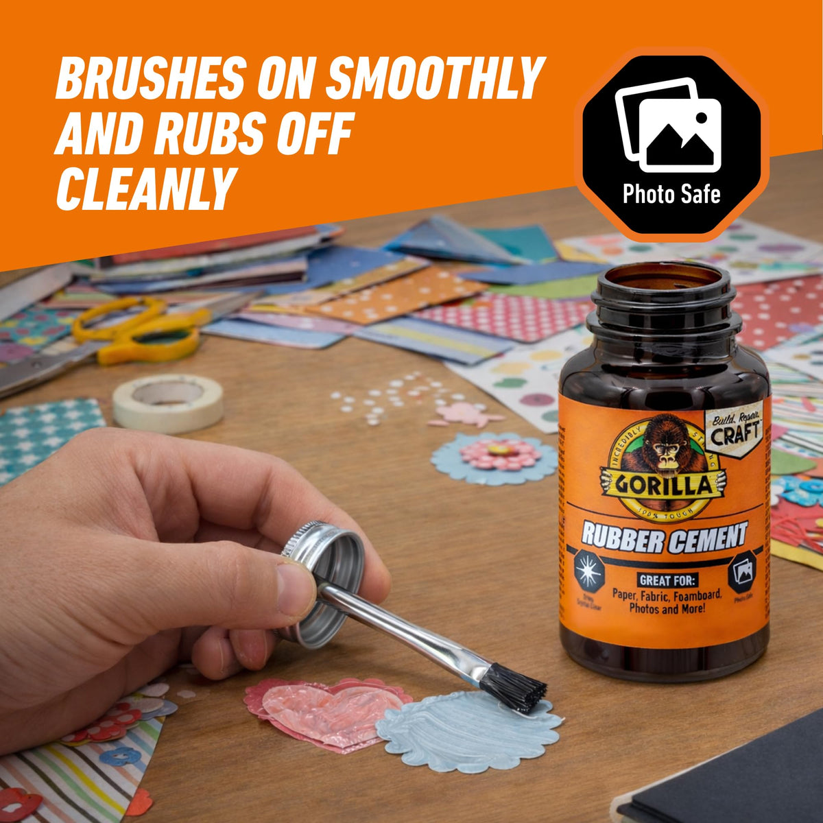 Premium imported Gorilla Rubber Cement for crafts, offering smooth application and easy cleanup. Available at Curat Cart.