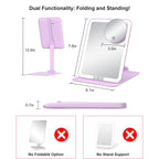 Gospire Travel Makeup Mirror features dual functionality for folding and standing. Available in India, order online now!
