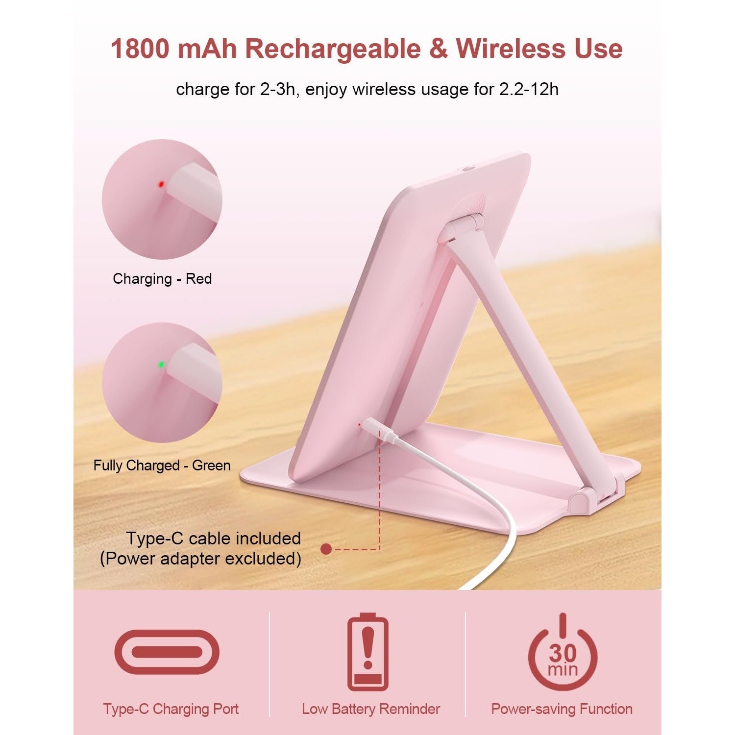 Gospire Travel Makeup Mirror is rechargeable and wireless. Order online for convenient beauty anywhere in India!