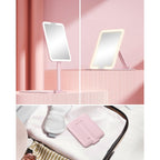 Gospire Travel Makeup Mirror with adjustable brightness, compact design, perfect for on-the-go beauty. Premium imported quality.