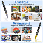 GOTIDEAL Fine Tip Liquid Chalk Markers are perfect for detailed artwork on various surfaces. Available at Curat Cart.