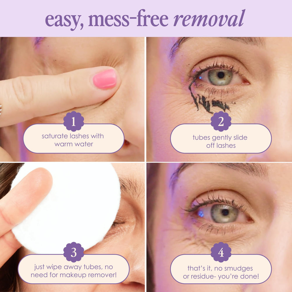 Experience easy, mess-free removal with Grande Cosmetics GrandeWRAP Mascara, a premium import available at Curat Cart. Perfect for effortless cleansing.