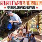 Experience reliable water filtration with the Gravity Water Filtration System, specially curated by Curat Cart for outdoor adventures.