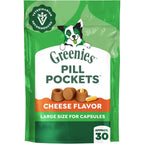 Treat your dog with Greenies Pill Pockets, cheese flavor, specially curated by Curat Cart for exclusive quality. Perfect for capsules.
