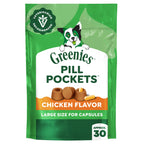 Curat Cart offers Greenies Pill Pockets in chicken flavor, designed for easy pill-taking. Exclusively for discerning pet owners.
