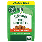 Greenies Pill Pockets Dog Treats in cheese flavor, 100% Authentic and available at Curat Cart in India. Perfect for capsule administration.