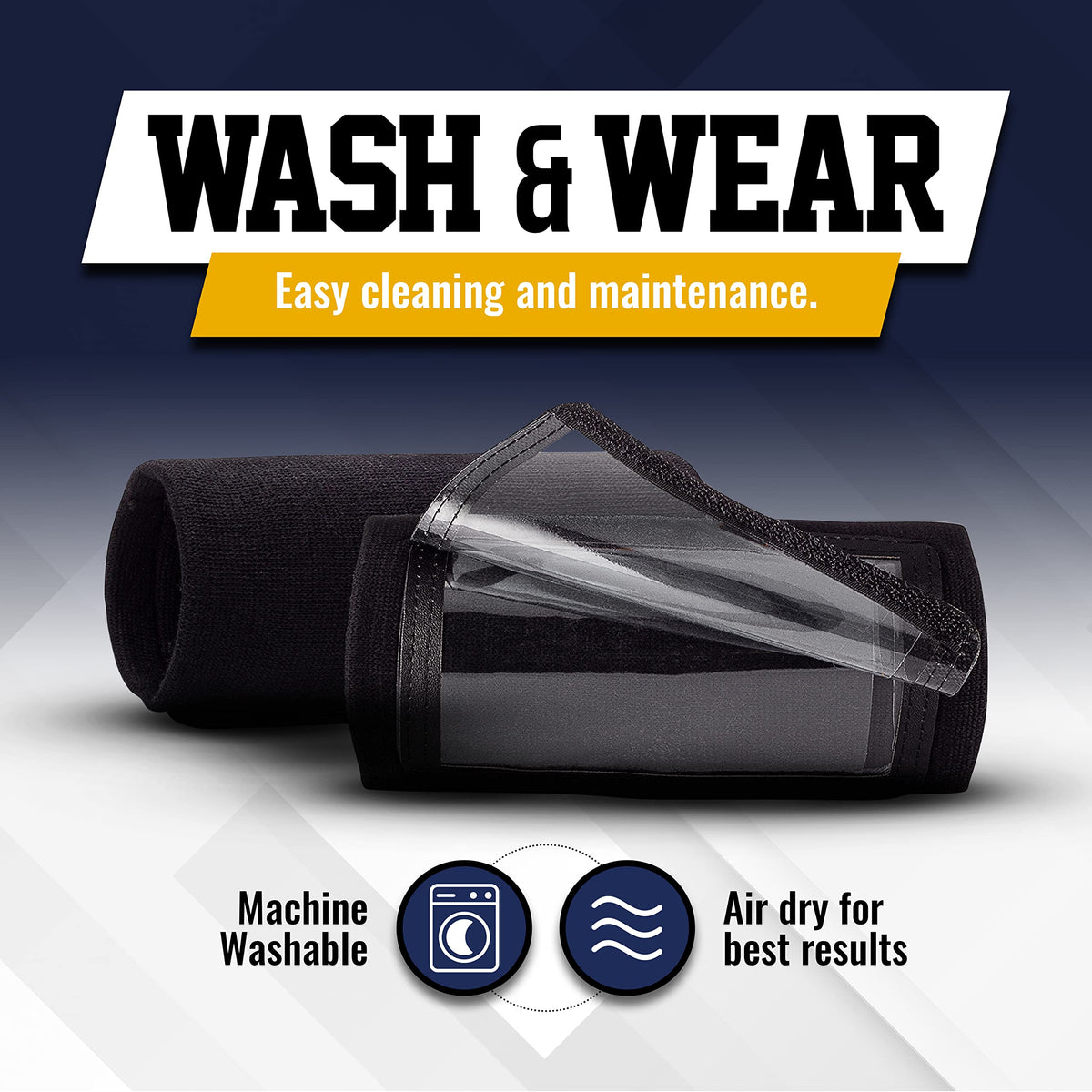 GSM Brands Quarterback Play Wristband offers easy maintenance and cleaning. Perfect for daily use, available at Curat Cart.