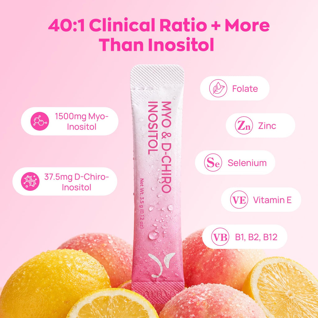 Myo-Inositol and D-Chiro Inositol blend, ideal for daily use to support wellness. Available at Curat Cart.