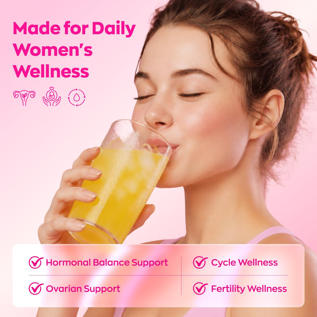 Gynable Myo-Inositol D-Chiro Inositol supports hormonal balance and cycle wellness, presented in attractive packaging. Available at Curat Cart.