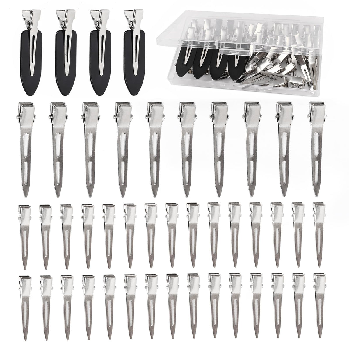 Explore these 44 genuine hair clips for women, featuring durable metal design and various styles for versatile styling.