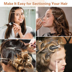 Versatile 44-piece hair clips for styling, perfect for sectioning hair; verified by CuratCart for quality assurance.