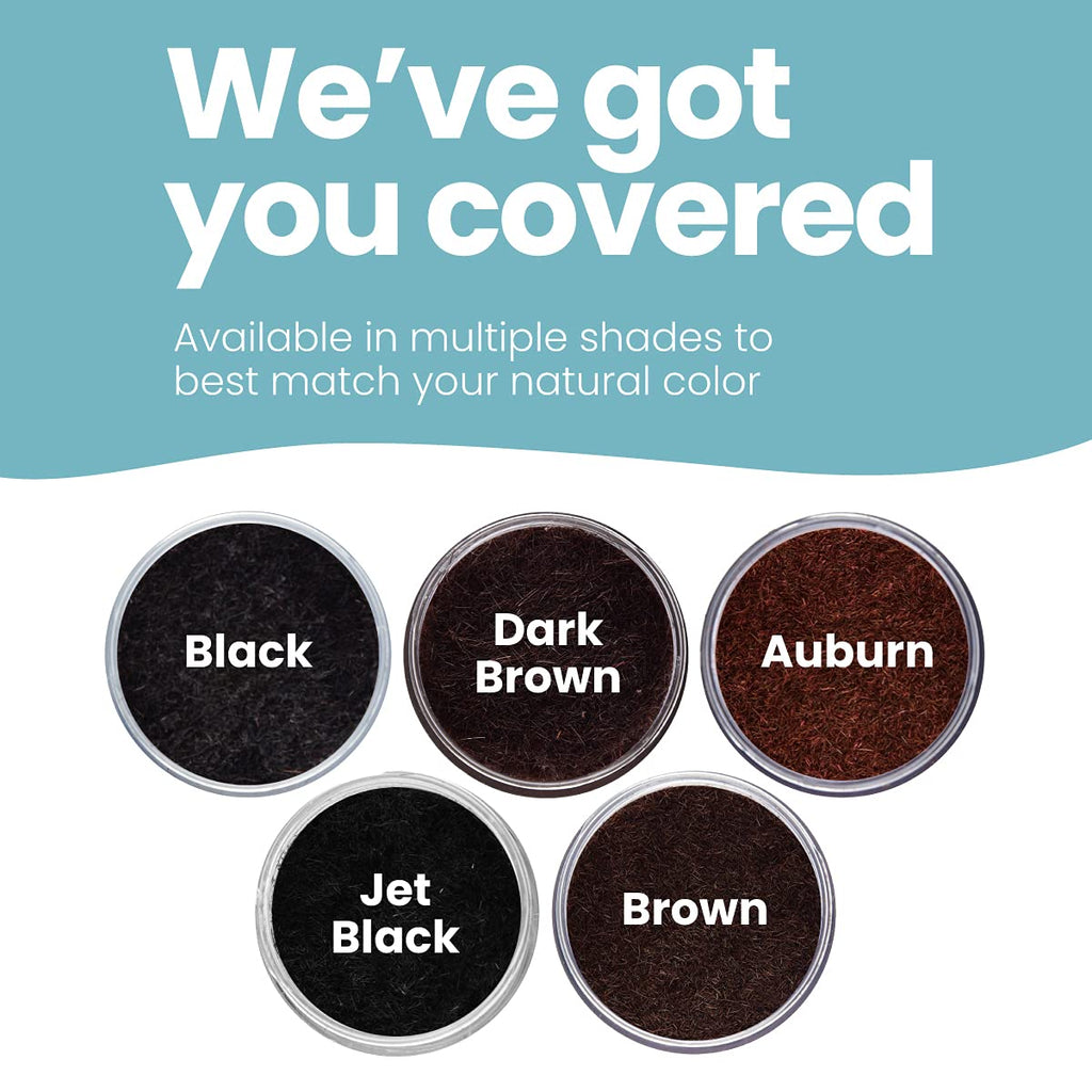 Hair Illusion Black hair fibers in various shades, available to match your natural color. Order online now!