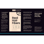 100% genuine Hair Illusion black real hair fibers effectively conceal bald spots, enhancing your hairline and beard.